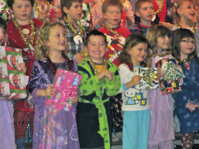 Smiles all around at South Nelson, Gordon Sergeant Christmas Concert