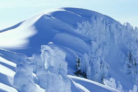 Heavy snow blankets the summit passes