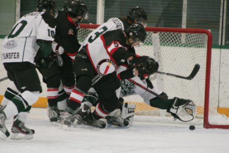 Norman scores twice to lead the Leafs past Nitros Friday at the NDCC Arena