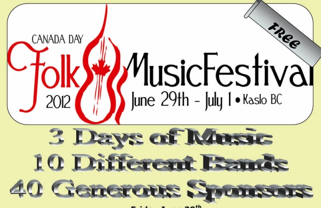 Kaslo rolls out red carpet for Canada Day Weekend Folk Fest beginning Friday