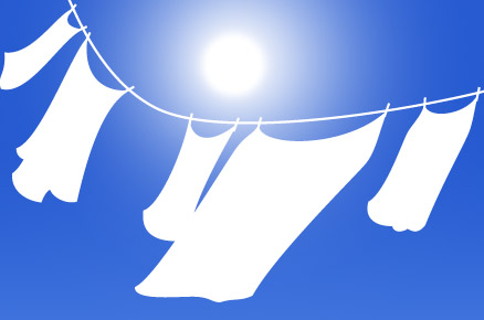 Hang out and save with free laundry line
