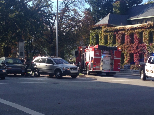 Two vehicle accident slows Friday afternoon traffic in Nelson