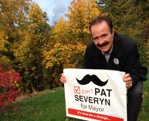 Vandals rain on Pat Severyn Campaign, go on sign-stealing spree