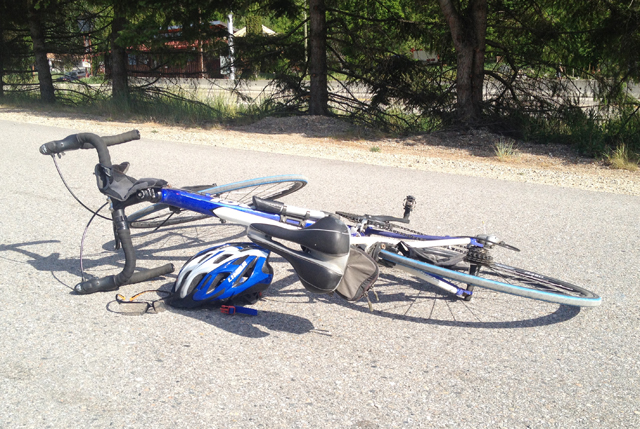Cyclist sustains non-life threatening injuries after being struck by motor vehicle