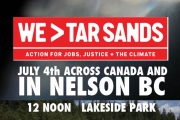 Nelson is going on the Lake to join in  cross-Canada We>Tar Sands action