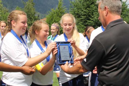 Nelson Selects all smiles after bringing home the bronze medal at BC Soccer U14 Girl’s Provincial B Cup