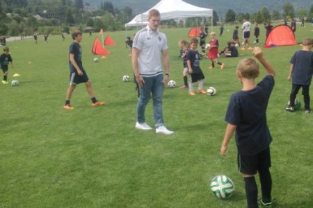 Whitecaps FC Kootenay Soccer Camp gets visit from Caps Tim Parker