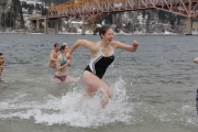 Once the dare was complete, participants sprinted out faster than they jumped into Kootenay Lake.