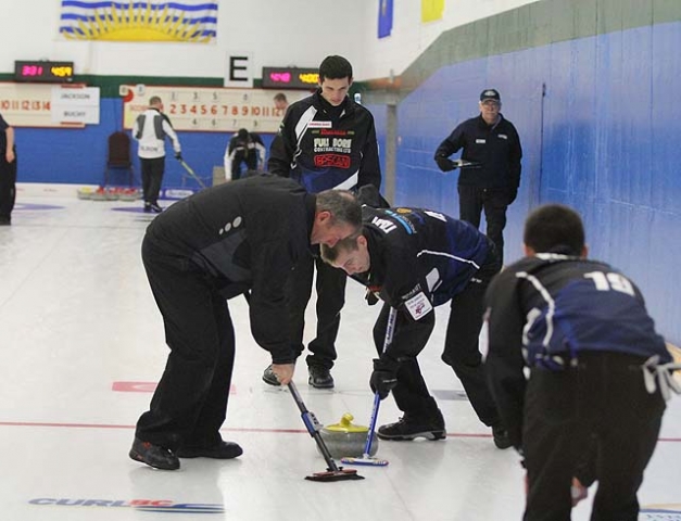 Hold off on the tasting just yet says Ursel lead Fred Thomson as rink prepares for BC Senior Men's Final