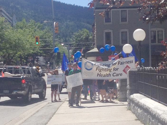 HEU stages rally in Nelson Monday ahead of IH laundry decision
