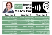 Mungall’s Annual Bend the MLA’s Ear Tour Begins Tuesday