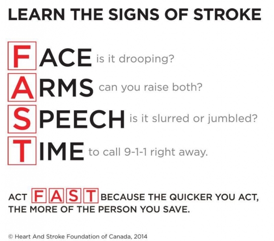 Think FAST – Province supports stroke awareness
