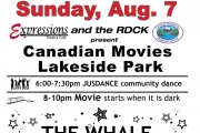Free Movie Night Sunday at Lakeside Rotary Park — 'The Whale'
