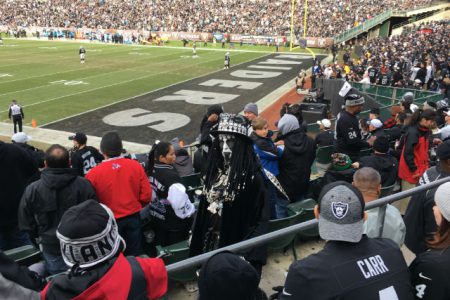 Of course there are a few different looking people at a Raider game.