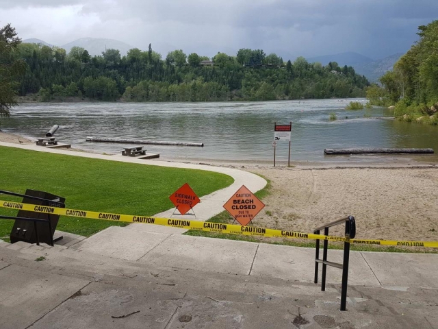Trail`s Gyro Park closed due to dangerously high water levels