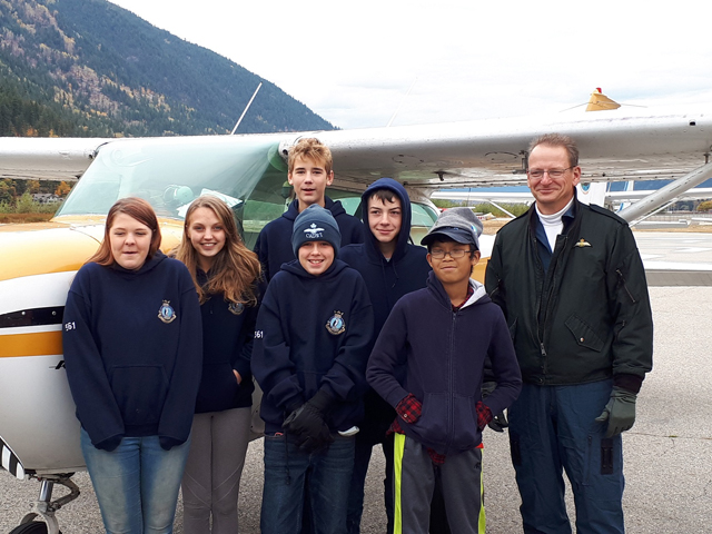 Nelson Osprey Squadron cadets enjoy flying day over Heritage City