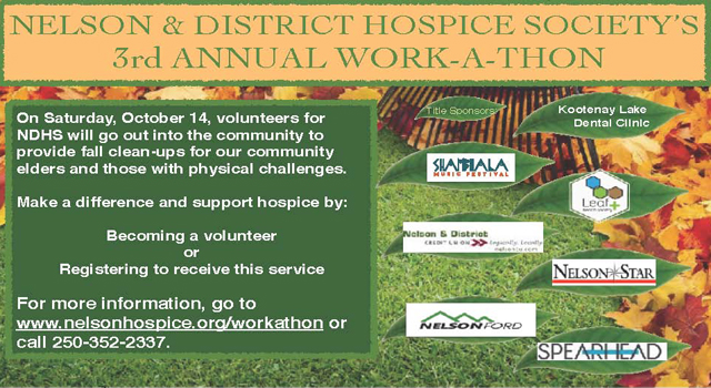 Nelson Hospice's Workathon is here again