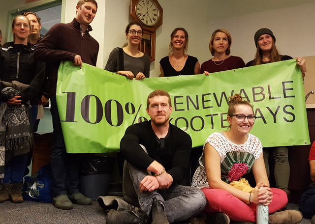 EcoSociety calls on city to end reliance on non-renewable energy sources
