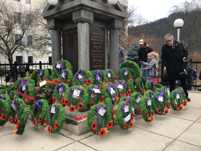 Remembrance Day ceremonies scheduled for Nelson Cenotaph