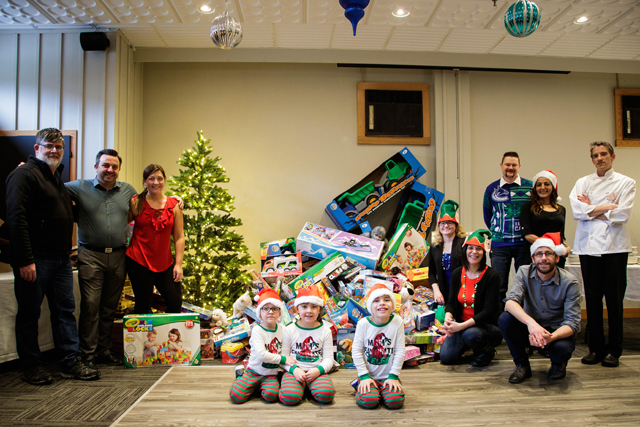 Hats off to Adventure Hotel, LeBlanc Wealth Planners for Christmas Toy Drive Breakfast