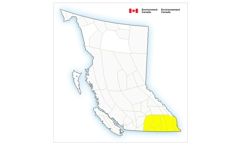 Severe thunderstorm watch for Boundary/West Kootenay