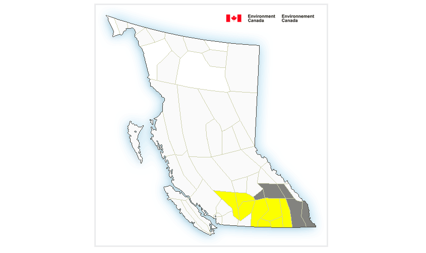Environment Canada issues Thunderstorm Watch for Boundary, West Kootenay
