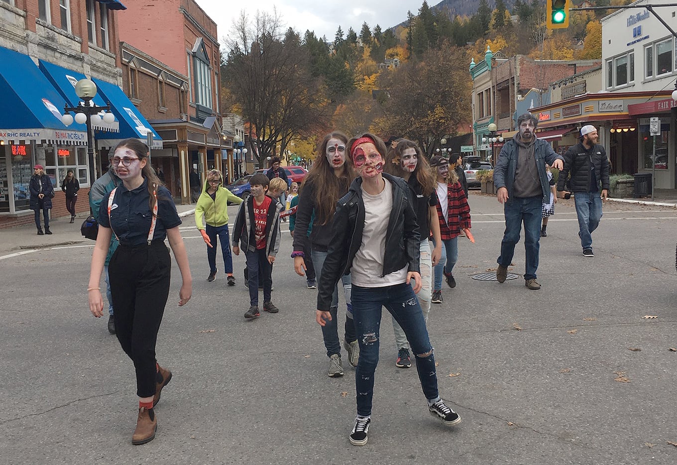 Zombies take over downtown Nelson