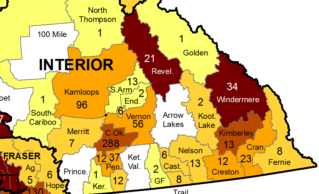 COVID-19 cases continue to increase in Kootenay/Boundary regions