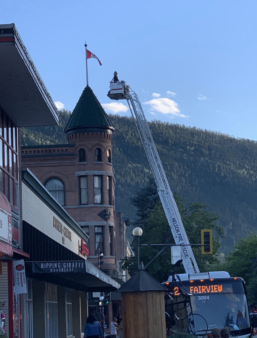 High Ladder Flag Replacement