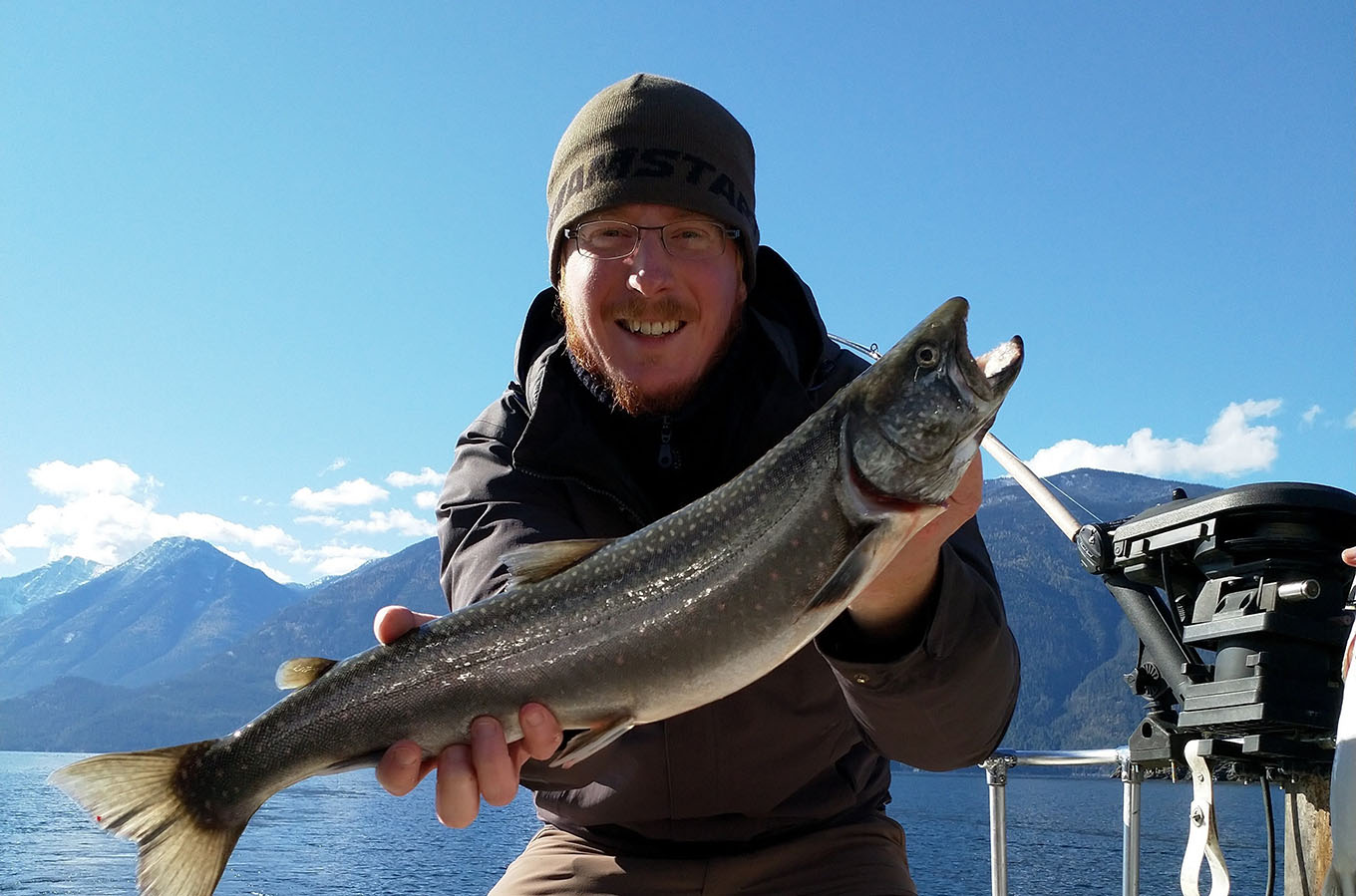Felix Kuhn the November winner of Kootenay Lake Angler Incentive Program