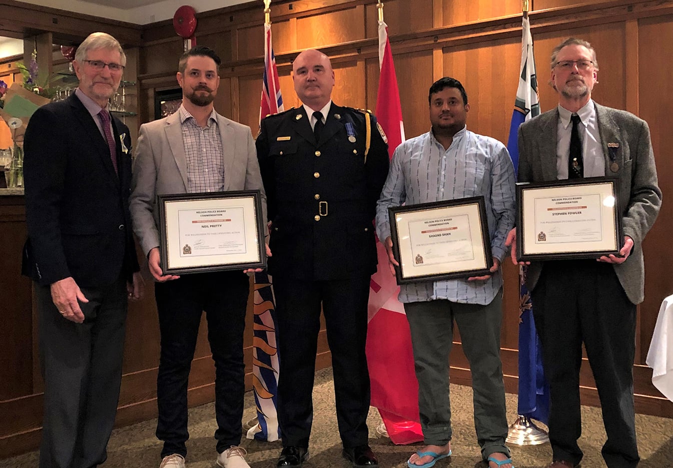 Local heroes recognized by Nelson Police Board