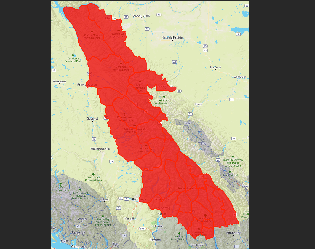 Avalanche Canada issues Special Public Avalanche Warning for BC Interior backcountry