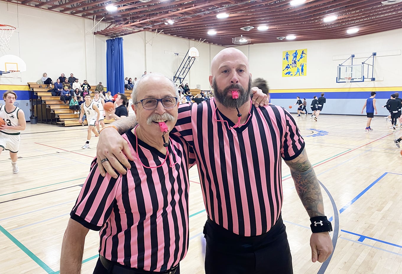 West Kootenay Officials call fouls on cancer during Pink Whistle Legacy Fund campaign