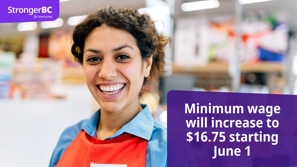 BC to increase minimum wage June 1