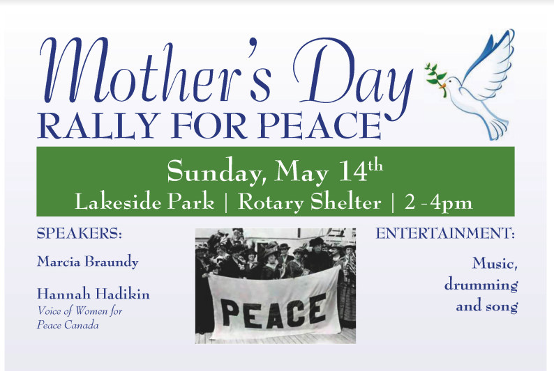 Mother’s Day Peace Rally at Lakeside Park