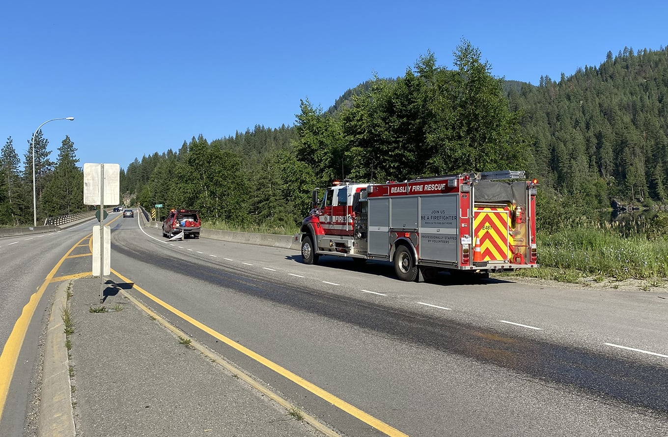 RDCK Fire Departments respond to call near Taghum
