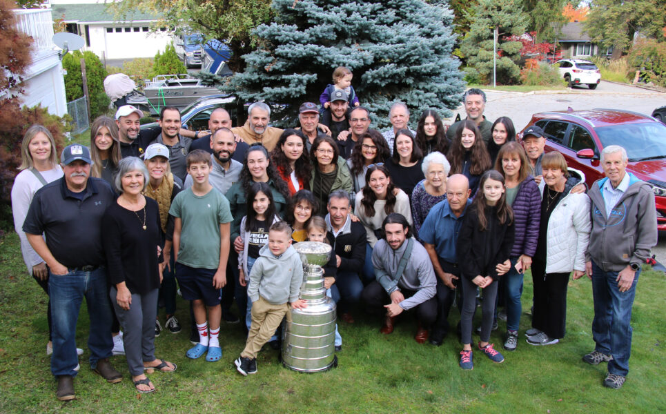 Stanley Cup photo with a few friends of the family