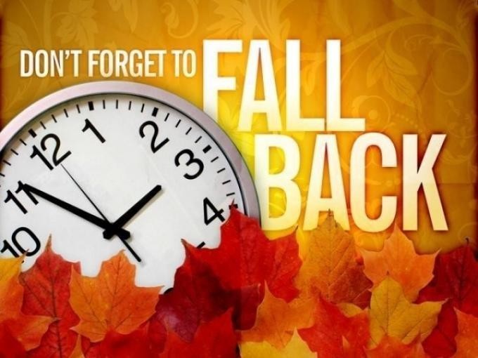 Remember to set clocks back Sunday as Daylight Savings Time ends The