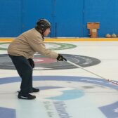 Gene Mauriello keeps going, and curling