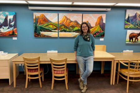 Majestic mountain landscapes at Nelson Library