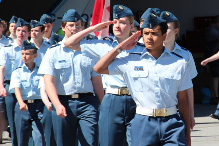 Annual Ceremonial Review for Nelson Air Cadets