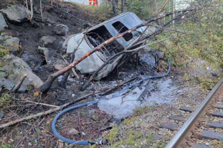 UPDATED: Nelson man jumps into action, rescues driver from burning car